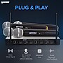 Gemini Wireless UHF 4-Channel Microphone System with 4 Handheld Microphones & Receiver, Black (UHF-04M-S1234)~#|#~48DA4527-2EED-496F-B8721B5347357611_sc7