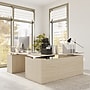Bush Business Furniture Stratus 72"W Electric L-Shaped Adjustable Standing Desk with Drawers, Natural Elm (SUT018NE)~#|#~48DD4803-463E-4A44-B09A76081A2DE7AE_sc7