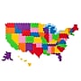 Plus-Plus Puzzle By Number 1,400-Piece Map of the United States (PLL05141)~#|#~48DFC8F7-0440-43DF-9009AE44803651A3_sc7