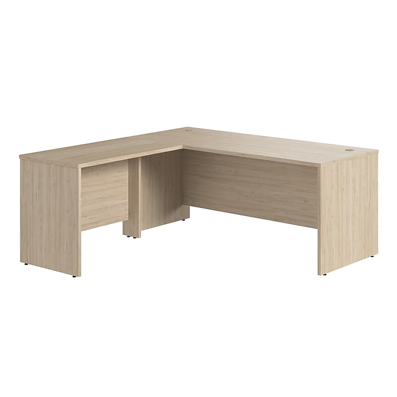 Bush Business Furniture Studio C 72"W L Shaped Desk with Return, Natural Elm (STC049NE) image 1