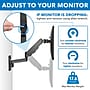 Mount-It! Adjustable Dual Monitor Wall Mount, Up to 32", Black (MI-1766B)~#|#~48E2AEDF-344C-417F-B50FA1B9E390ADA7_sc7