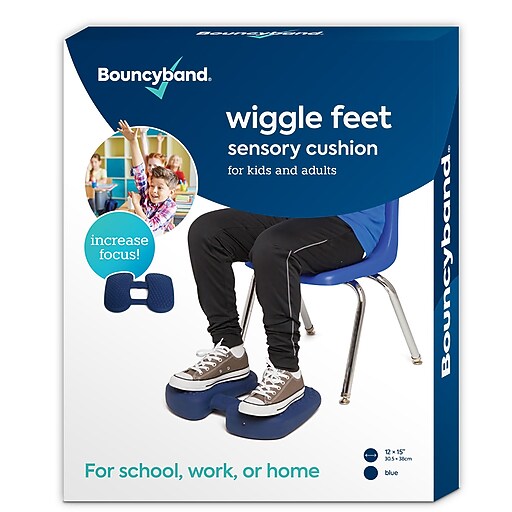 Bouncy Bands Wiggle Feet Sensory Cushion, Blue (BBAWFBL) Staples