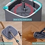 True & Tidy TrueClean Microfiber Spin Mop & Bucket Kit, Gray/Teal (SPIN-800 GRAY)~#|#~48E6A0D6-DF96-410E-8CCD018C43A2A2E9_sc7