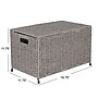 Household Essentials 48 Quart Storage Chest, Wicker, Grey (HE1079)~#|#~48E8E809-34D7-4AF7-BDD8E004DF6C0293_sc7