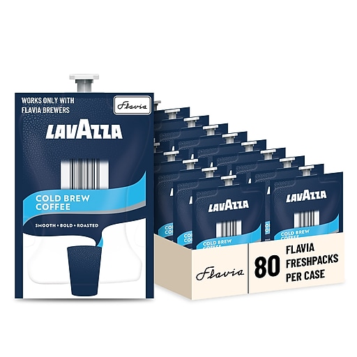 Lavazza Cold Brew Iced Coffee Flavia Freshpacks, 80/Carton (48059