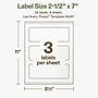 Avery Hemp Rectangle Laser/Inkjet Multipurpose Labels, 2-1/2" x 7", Off-White (24/Pack)~#|#~48EA18E9-942C-4975-9F8144265981BBD5_sc7