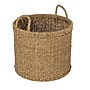 Household Essentials Round Seagrass Basket with Handles, Natural (HE1185)~#|#~48EB6C5D-8A4E-4847-979D1F61712780E6_sc7