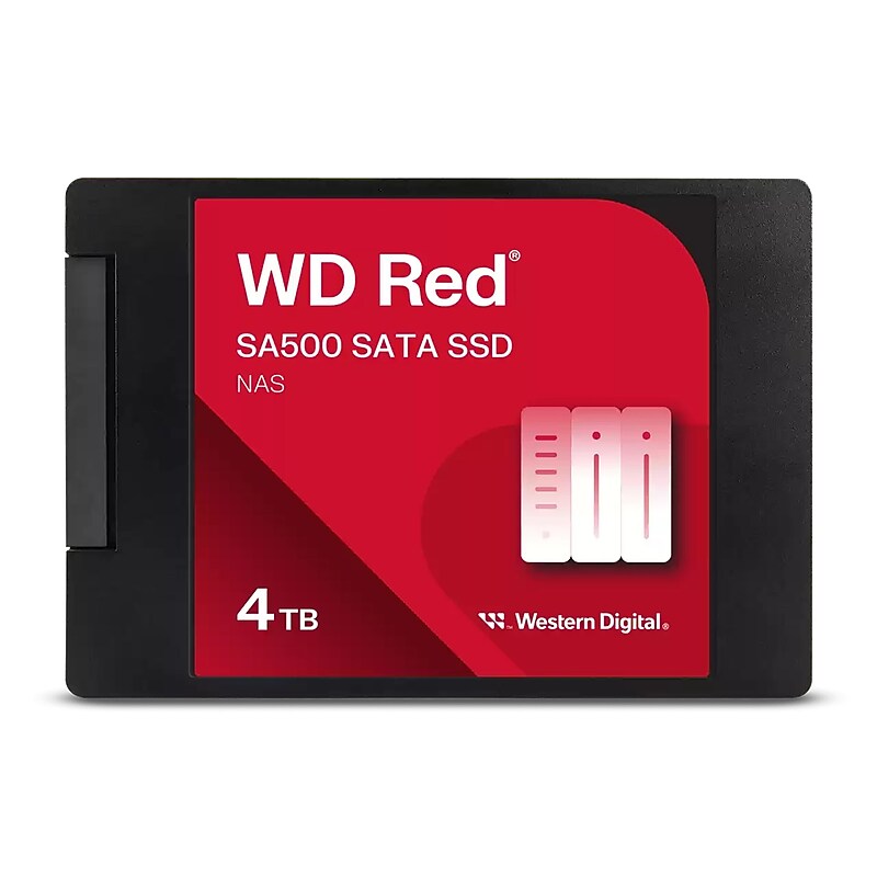 WD Red SA500 4TB 2.5" SATA Internal Solid State Drive, 3D-NAND (WDS400T2R0A-68CKB0) image 1