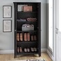 Bush Furniture Salinas 63" Storage Cabinet with 5 Shelves, Vintage Black (SAS332VB-03)~#|#~48F079B7-4D4F-4C09-8AD642820C902AB2_sc7