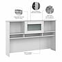 Bush Furniture Cabot 60"W Desktop Hutch, White (WC31931)~#|#~48F1F5A6-20AD-427C-971BD6028E55E5AA_sc7