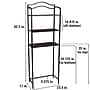 Household Essentials 65.5"H x 23.5"W Over-the-Toilet 3 Shelf Storage Rack, Bronze Iron (HH8050-1)~#|#~48FE8848-08BD-4A16-A7E04BB15120D6F3_sc7