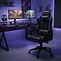 Staples Emerge Vartan Bonded Leather Ergonomic Gaming Chair, Black/Blue (53242V)~#|#~490980FF-7A72-4F7D-AC6EC988E7920623_sc7