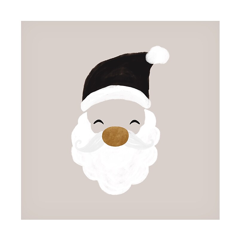 Trademark Fine Art Orara Studio Xmas Santa Canvas Art, 24" x 24" (1X28444-C2424GG) image 1