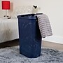 Mind Reader 10.57-Gallon Laundry Hamper with Lid, Plastic, Navy (40HAMP-NVY)~#|#~490C9386-2699-4D61-A6B0510A457BE3AE_sc7