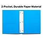Staples 10% Recycled Matte 2-Pocket Paper Presentation Folder with Fasteners, Light Blue, 10/Pack (13389-CC)~#|#~4910423C-0FC2-418F-BF722CF10D623C4F_sc7
