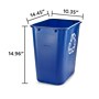 Coastwide Professional™ Plastic Indoor Recycling Container Without Lid, Blue Soft Molded Plastic, 7 Gallon (CW56432)~#|#~4910EA5A-BAB9-4D63-8F08FAFB8E0B70FA_sc7