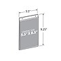 Azar Hanging Sign Holder, 5.5" x 8.5", Vertical, Wall Mounted, Clear, Acrylic, 10/Pack (162726)~#|#~49121158-153C-408E-8B409D8D614D621C_sc7