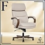 Finch NEO TWO Ergonomic Vegan Leather/Wood Swivel Executive Chair, Cream (52373-CRM)~#|#~49128733-64AF-47E3-99F998F9634C4C15_sc7
