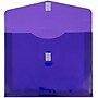 JAM Paper Premium Plastic Document File, 1 Pocket, Letter, Purple, 3/Pack (218V2pux3)~#|#~491400B2-8D8F-4C85-9F2D03462EE3F10C_sc7