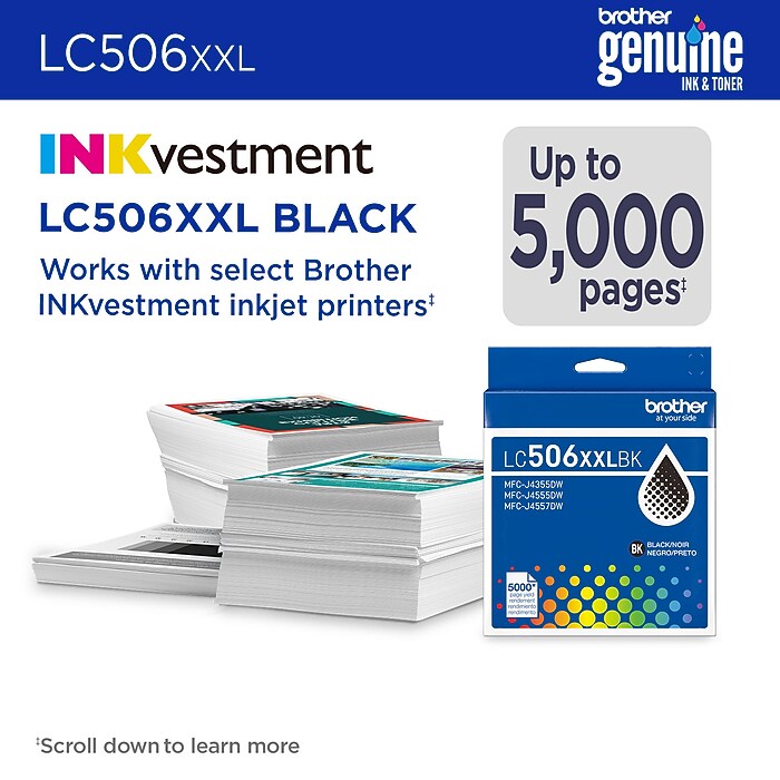 Brother LC506XXL Black Super High Yield Ink Cartridge (LC506XXLBKS