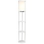 Simple Designs Etagere Organizer Storage 62.5" Floor Lamp with 2 USB Charging Ports and 1 Charging Outlet, White (LF2010-WHT)~#|#~49147EAE-4A31-4C6C-8B3F86C6FCCD9EA6_sc7