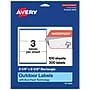 Avery Rectangle Laser Multipurpose Labels, 3-1/4" x 8-3/8", White, 300/Box (19479399347)~#|#~4918B976-B019-448F-87AA5A6880F75997_sc7