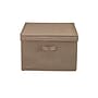 Household Essentials Extra Large Stackable Folding Fabric Storage Bin, 10" x 16"x 19", 52.64 Qt., Beige, 2/Pack (7815-1)~#|#~491D1DC1-21DF-4A84-8EB5D0B5B7B14FE0_sc7