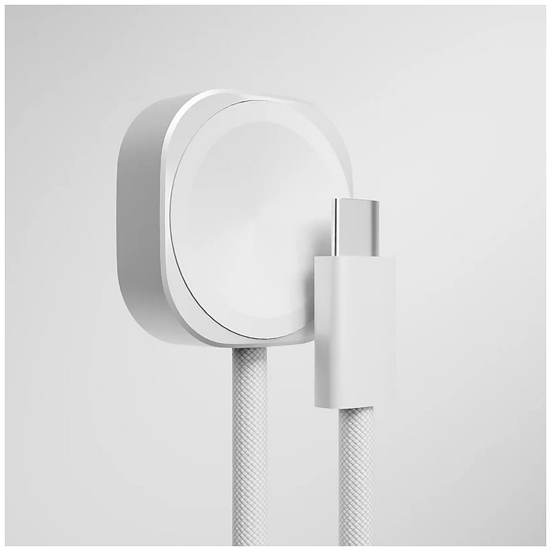 PEEL Magnetic Wireless to USB-C Charging Cable or Apple Watch, 3W, 3.3 ft., White (PC5W-AW) image 1