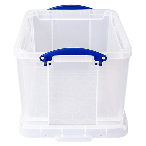 Really Useful Locking File Box, Letter/Legal Size, Clear (32CL) Staples