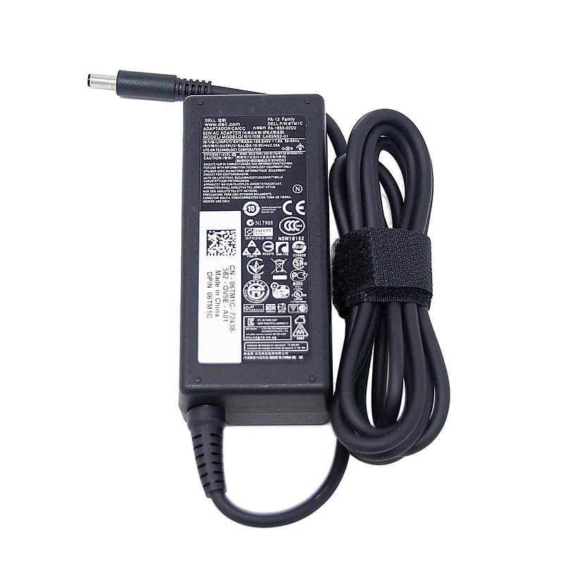 Dell 65W 4.5mm Laptop Adapter for Dell Chromebook, OptiPlex, Inspiron, Latitude, Vostro & XPS Laptop, Black (1C4XJ) image 1