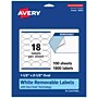 Avery Laser/Inkjet Oval Multipurpose Labels, 1.5" x 2.5", White, 1800 Labels/Box (94051)~#|#~492AB2C5-29B9-43FA-92DA41A89A672D55_sc7