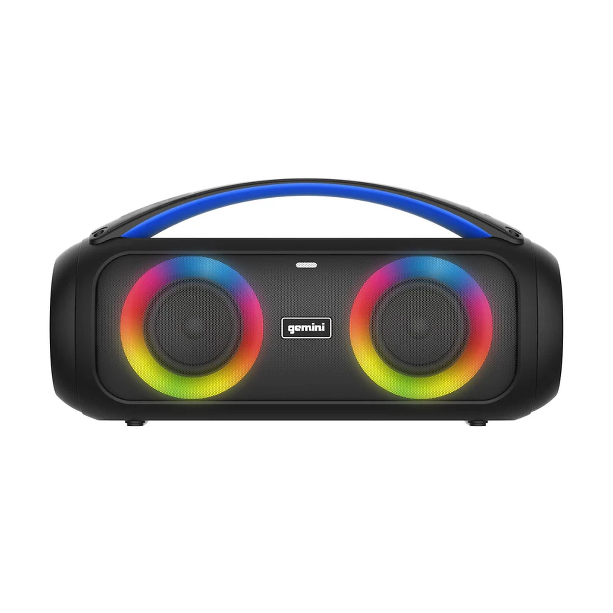 Gemini Sound 50W Bluetooth Speaker Portable Wireless IPX5 Waterproof Speaker with FM Radio, LED Party Light – Black (GGO-230L) Sansujyuku sansujyuku.com