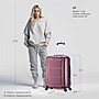 InUSA Pilot 24" Hardside Suitcase, 4-Wheeled Spinner, TSA Checkpoint Friendly, Wine (IUPIL00M-WIN)~#|#~492FF302-4E9A-4BD2-917138E00D3B2C39_sc7