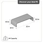 Anji Mountain Mango Wood Monitor Stand, Up to 32" Monitor, Natural (MS-CRV-MNG)~#|#~4930D1A3-96E8-4261-B04D51A58525DF8C_sc7