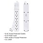 CyberPower B6012 Essential 6-Outlet Surge Protector, 12 ft. Cord, 600J Surge Suppression, White~#|#~493570B8-EE48-4169-BA3F620DF41F4FE3_sc7