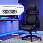 Sharper Image SGX300 Polyurethane Ergonomic Gaming Chair, Black (52914-BLKWHT)~#|#~493585B2-99A9-43CE-AF610B95FC38FD44_sc7