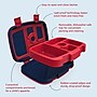 bentgo Kids Bento Box, 5-Compartment, Rocket, 39.2 oz. (BGKDPT-RKT)~#|#~4938AEA6-BE95-40E4-901202C36E20598D_sc7