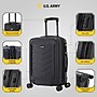 US Army FOX PRO 20" Hardside Carry-On Suitcase, 4-Wheeled Spinner, TSA Checkpoint Friendly, Black (USLFPRO00S-BLK)~#|#~4939D501-4178-4E4F-B363498178FA2EC7_sc7