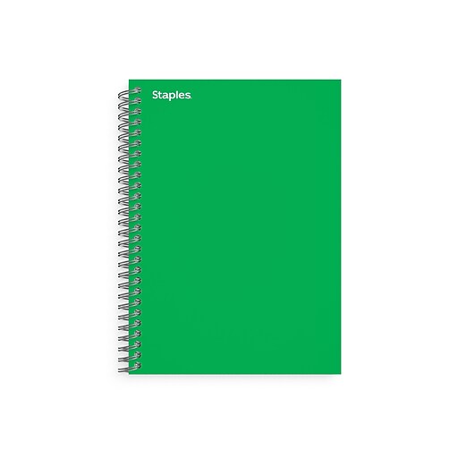Staples Premium 1Subject Notebook, 4.38" x 7", College Ruled, 80