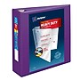 Avery Heavy Duty 3" 3-Ring View Binders, One Touch EZD Ring, Purple (79810)~#|#~4941445E-E1D7-405C-AF7117AB420D6BB6_sc7