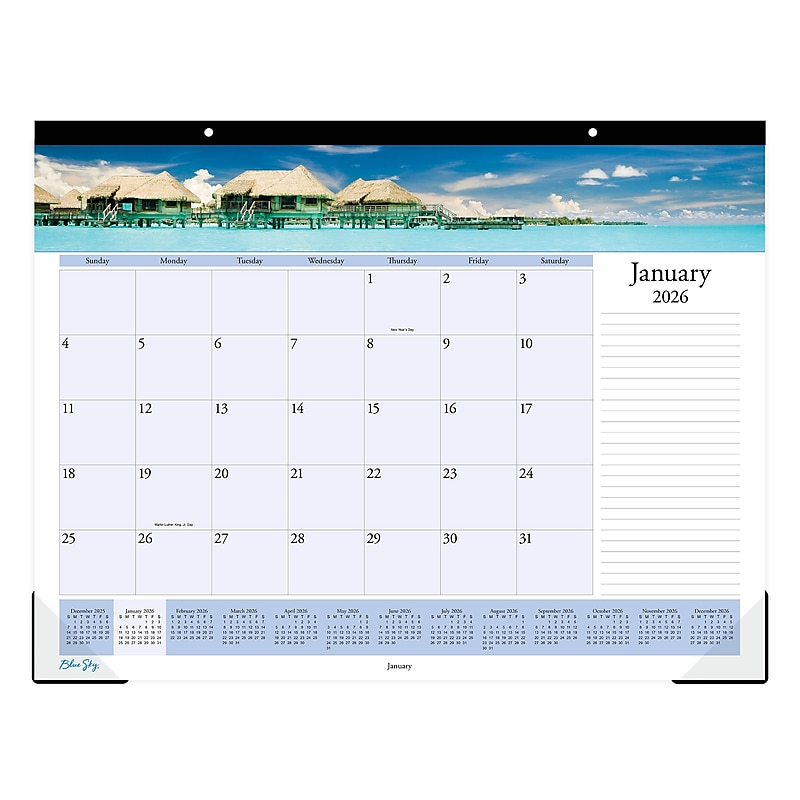 2026 Blue Sky Islands 22" x 17" Monthly Desk Calendar (117891-26) image 1
