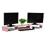 Mind Reader Adjustable Dual Monitor Stand, Up to 44 lbs., Pink (MDFMOND-PNK)~#|#~49508AE8-B428-451A-B7F4B240591A1B02_sc7