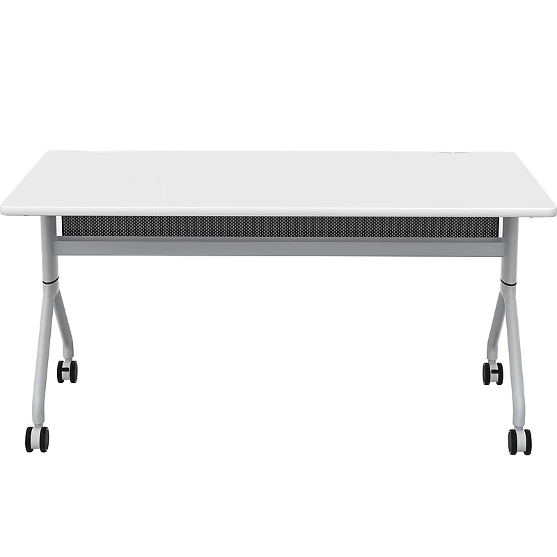 Safco Rumba Training Room Table, 30" x 60", Designer White (RBA6030FLSLDSWT) image 1