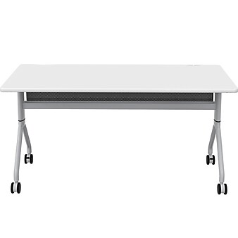 Safco Rumba Training Room Table, 30" x 60", Designer White (RBA6030FLSLDSWT)