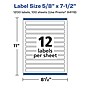 Avery Laser/Inkjet Multipurpose Labels, 7.5" x ", Glossy Clear, 1200/Box (94119)~#|#~49529145-DB7D-44CB-89B7C5DE97C7163D_sc7