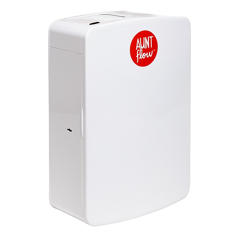Aunt Flow Touch-Free Sanitary Receptacle, 16" x 11.5", Gray (AF-TCHFREE-HW-1) image 1