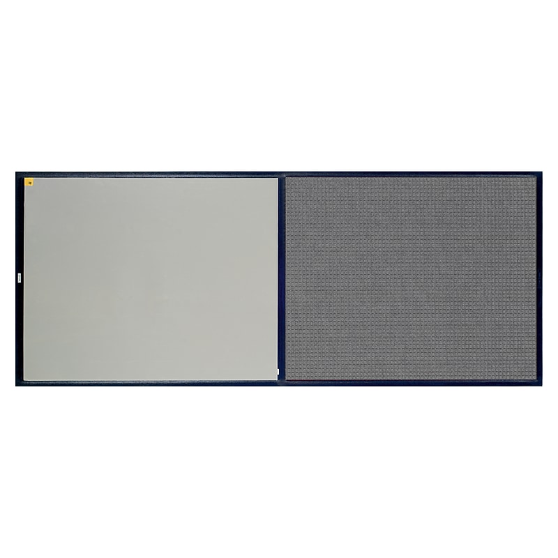 M + A Matting WaterHog CleanShield Stride Commercial Entrance Floor Mat with Adhesive Insert, 26.5" x 63.5", Medium Grey image 1