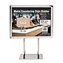 Global Printed Products Horizontal Generic Holder, 5.5" x 7", Table Top/Countertop, Silver Metal (CTSGN-55X7)~#|#~495CEF21-DB2B-4AD1-B679B338A7C61019_sc7