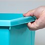 Storex Polypropylene/PP 4 Gallon Classroom Storage Bin, 7.9" x 11.3" x 13.6", Teal, 3/Bundle (STX61477U06C-3)~#|#~495DBE1C-75F4-46BE-BDEA8C11A293F383_sc7