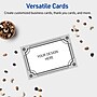 Avery Silver-Metallic Black Matte Blank Card, White, 20/Pack (S00-FKC)~#|#~495E696E-DC84-49BB-9455DD5ECEB20FEB_sc7